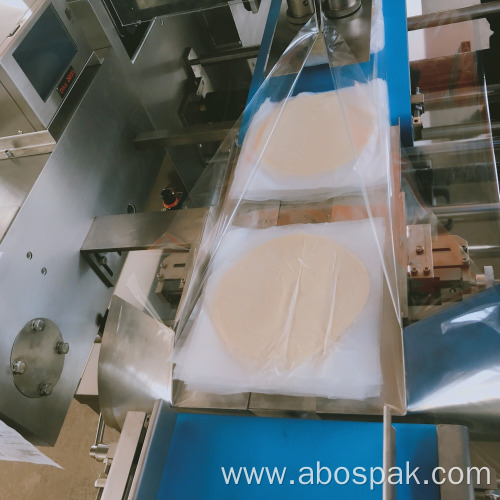 Automatic tortilla pillow bag flowpack packing machine